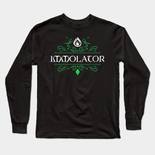 Immolator Character Class Tabletop RPG Gaming Long Sleeve T-Shirt